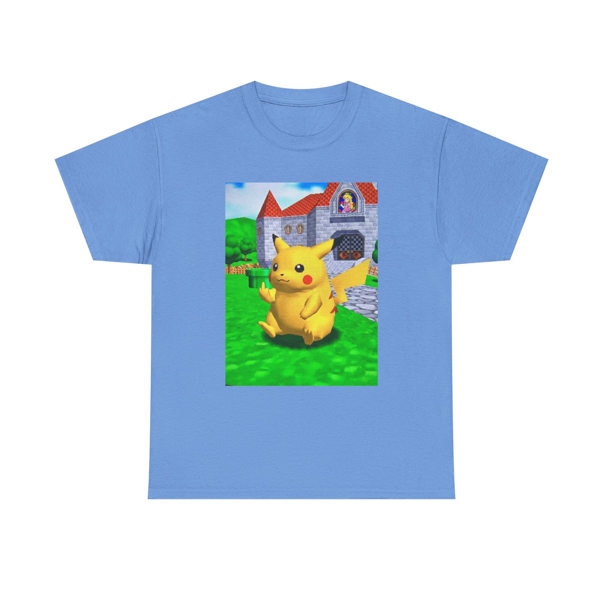 Pikachu Flipping The Bird At Peach's Castle