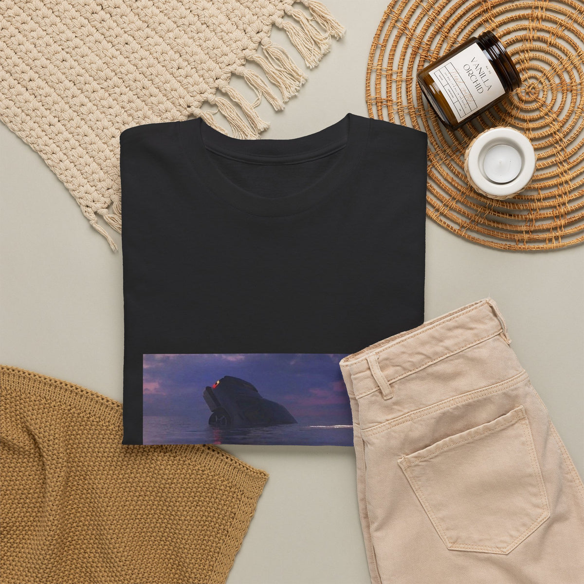 Midnight Leaf Whisper Graphic Tee