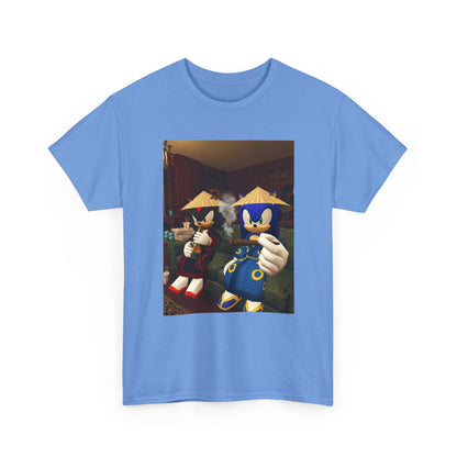 Sonic And Shadow Chilling And Smoking Tee (Design 5)