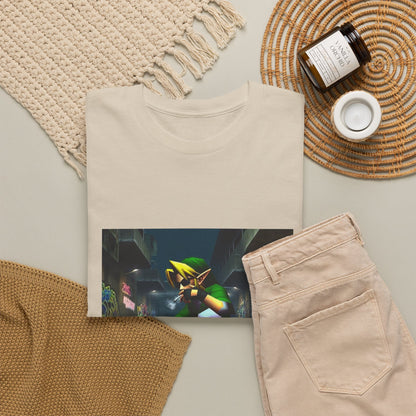 Street Link Smoking On Skateboard Tee