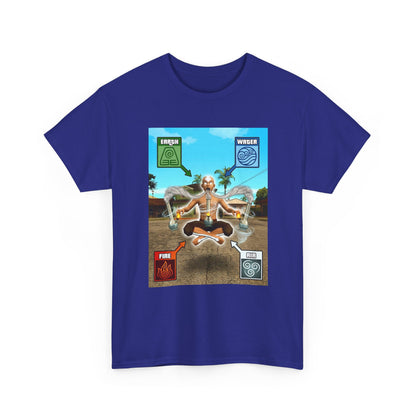 Meditating Avatar Bending All Elements Tee