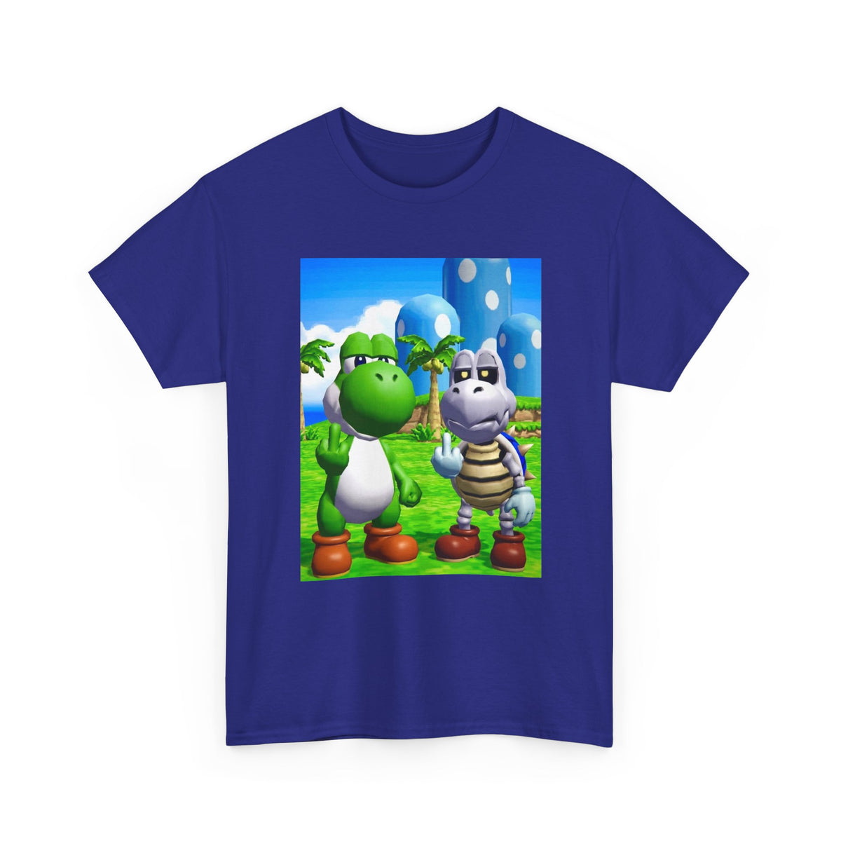 Yoshi And Dry Bones Flipping The Bird
