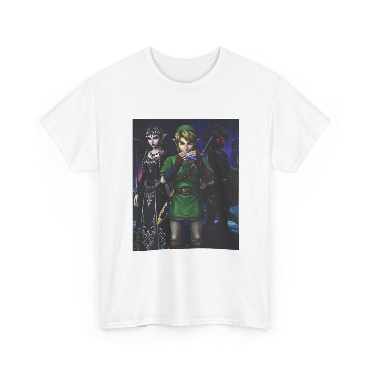 Link Playing Ocarina With Dark Companions Tee