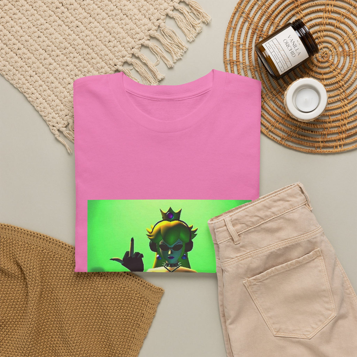 Gothic Peach DJ Flipping The Bird Tee