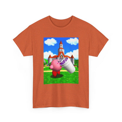 Kirby Sipping Lean At Peach's Castle