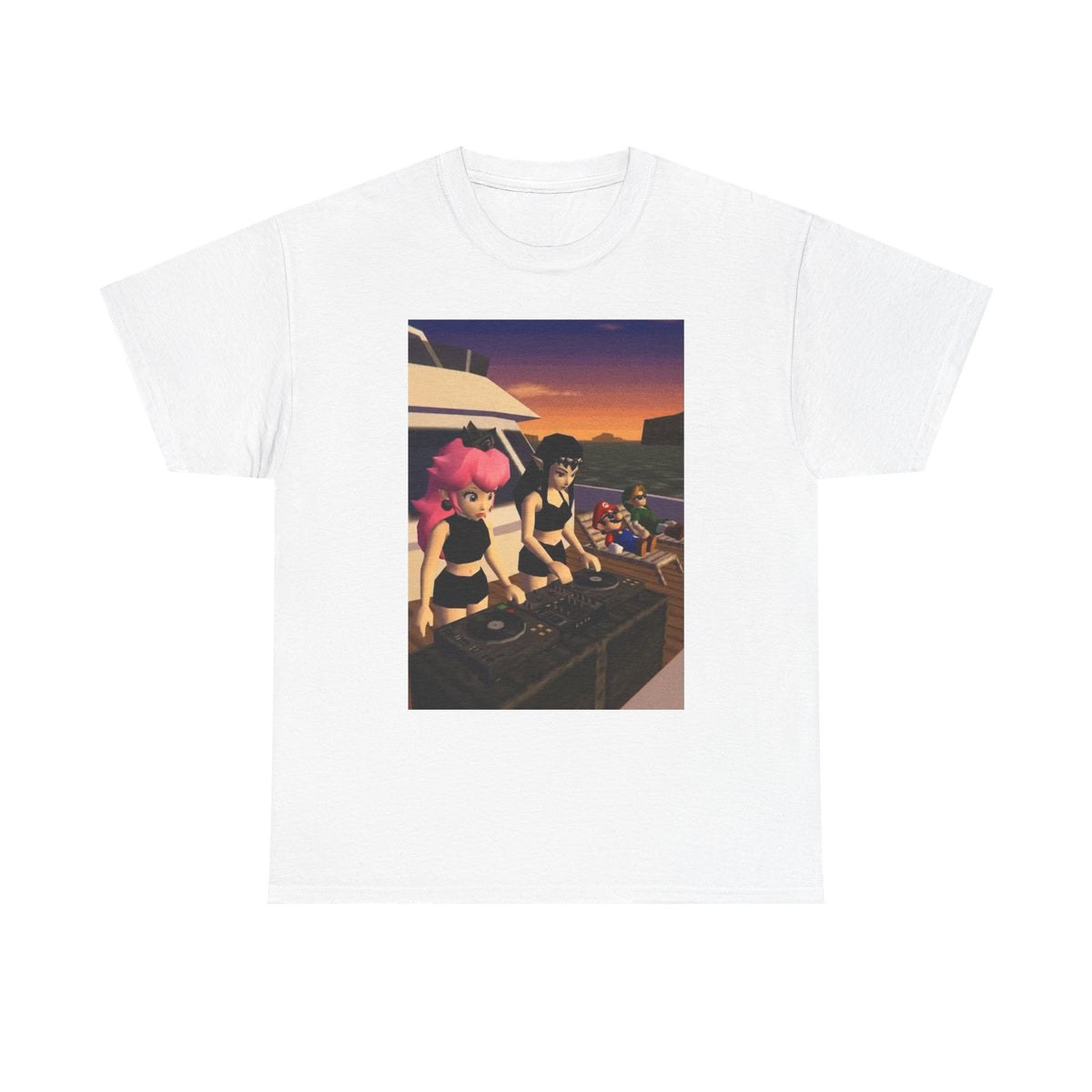 N64 Waifus DJ Yacht Party Tee