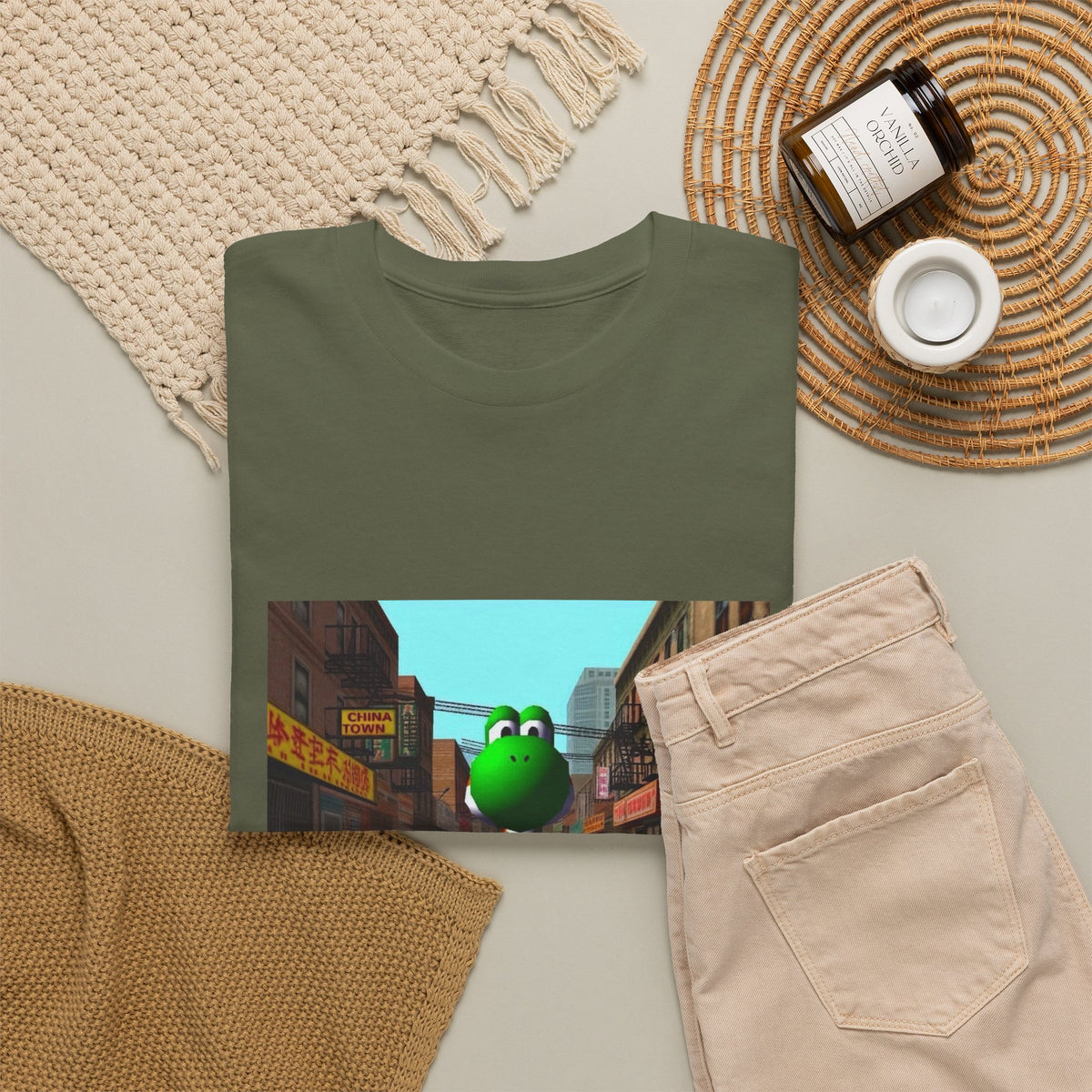 Yoshi Chilling In Chinatown Tee