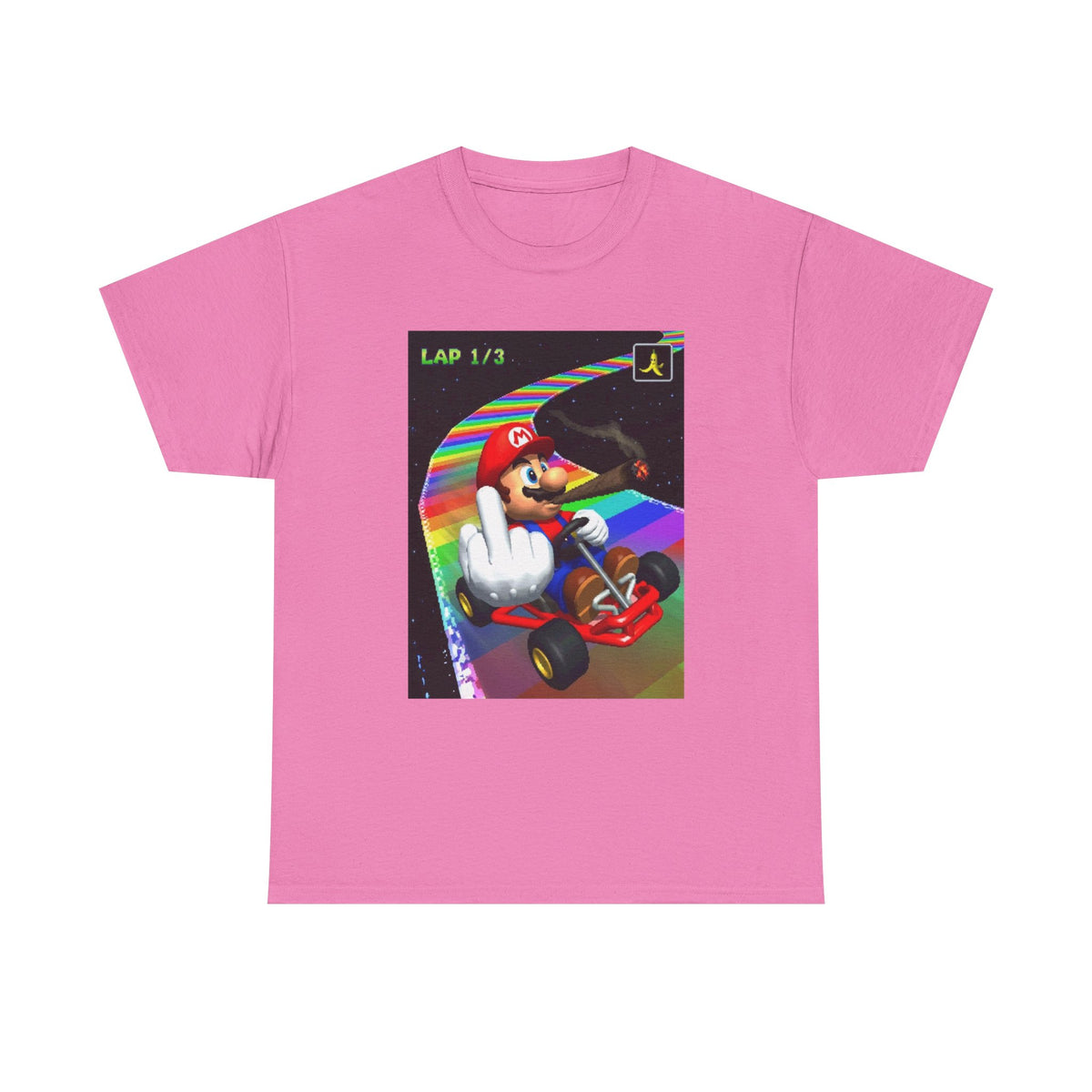 Mario Karting, Blazing, And Flipping The Bird Tee