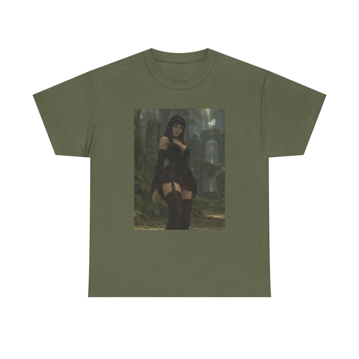 Gothic Byakugan Hinata In Ruined Forest