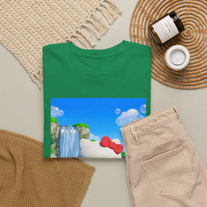 Kitty Flips The Bird Waterfall Tee