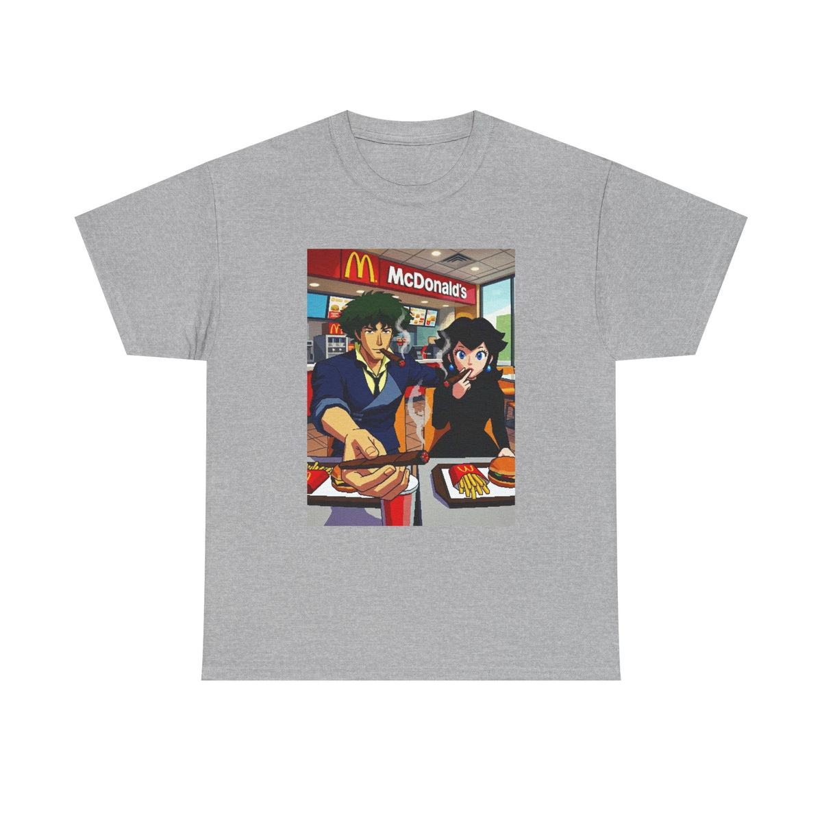 Spike and Bowsette Fast Food Smoke Session Tee