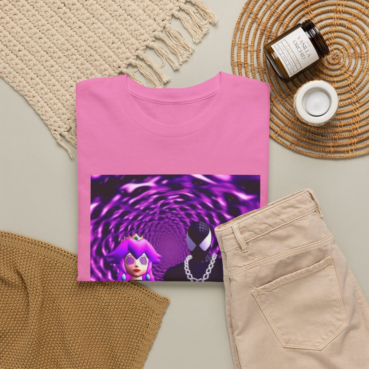 Hypnotized Peach & Sipping Spidey Tee