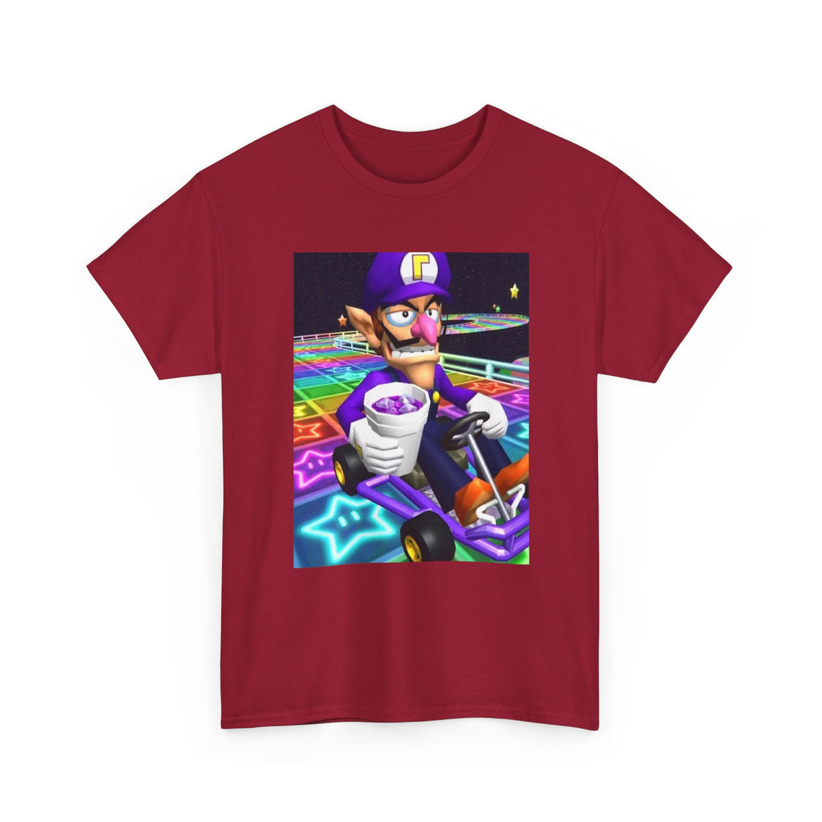 Waluigi Sipping Lean On Rainbow Road Tee (Design 4)