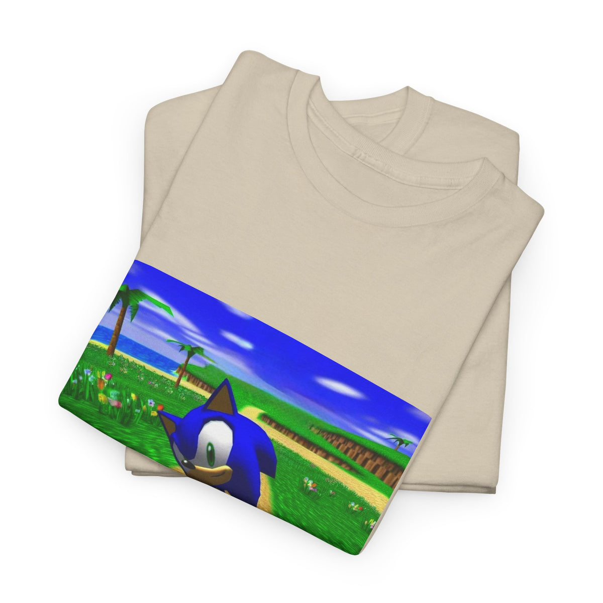 Sonic On A Trippy Green Hill Zone