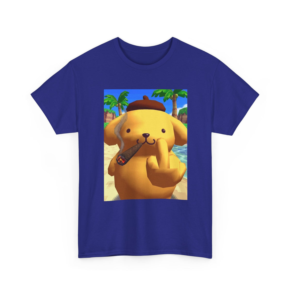 Pompompurin Smoking Blunt & Flipping Off