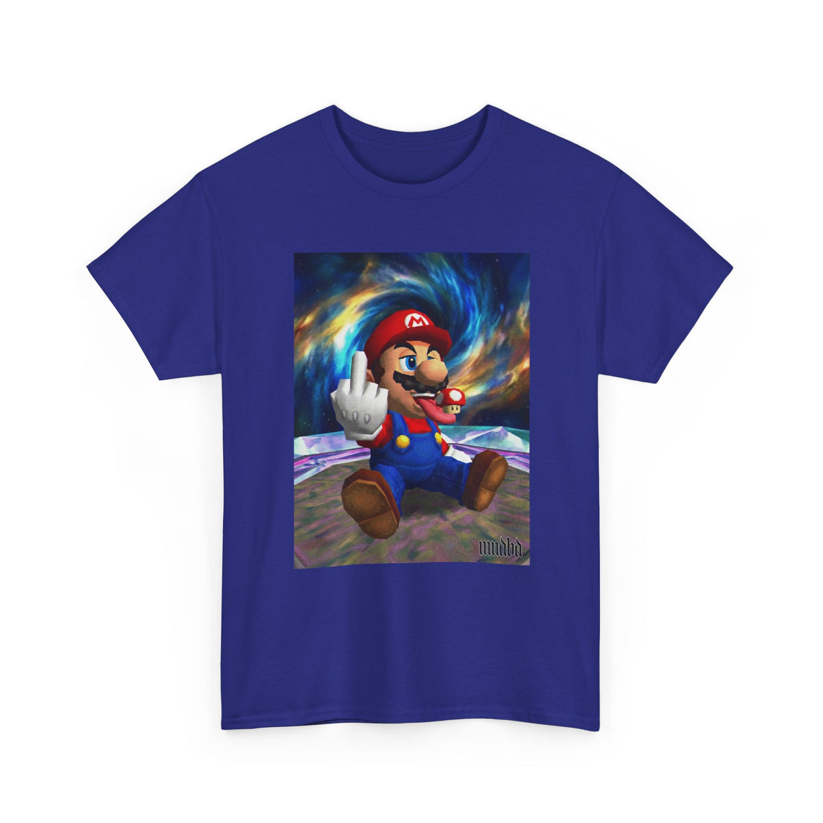 Mario Showing Middle Finger With Mushroom