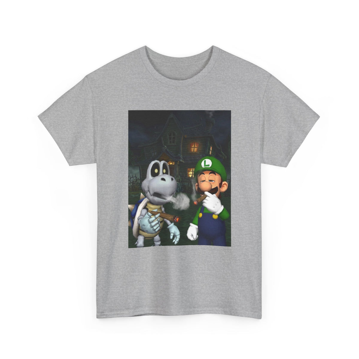 Luigi And Dry Bones Smoking Cigars Tee
