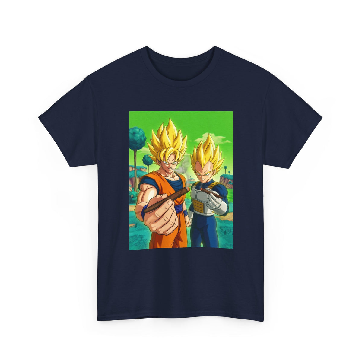 Goku And Vegeta Sharing A Smoke