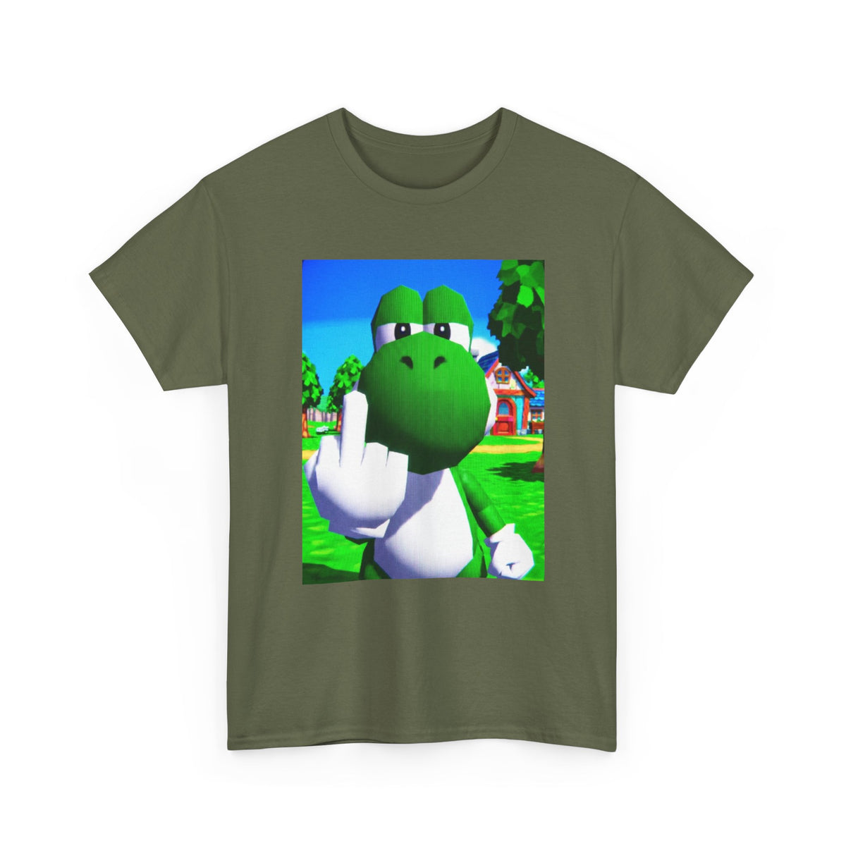 Yoshi Giving The Finger Tee (Design 4)