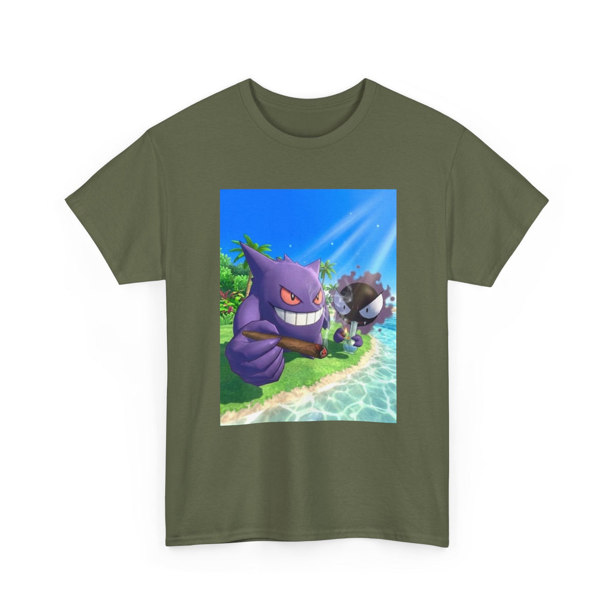 Gengar and Gastly Chillin' By The Beach