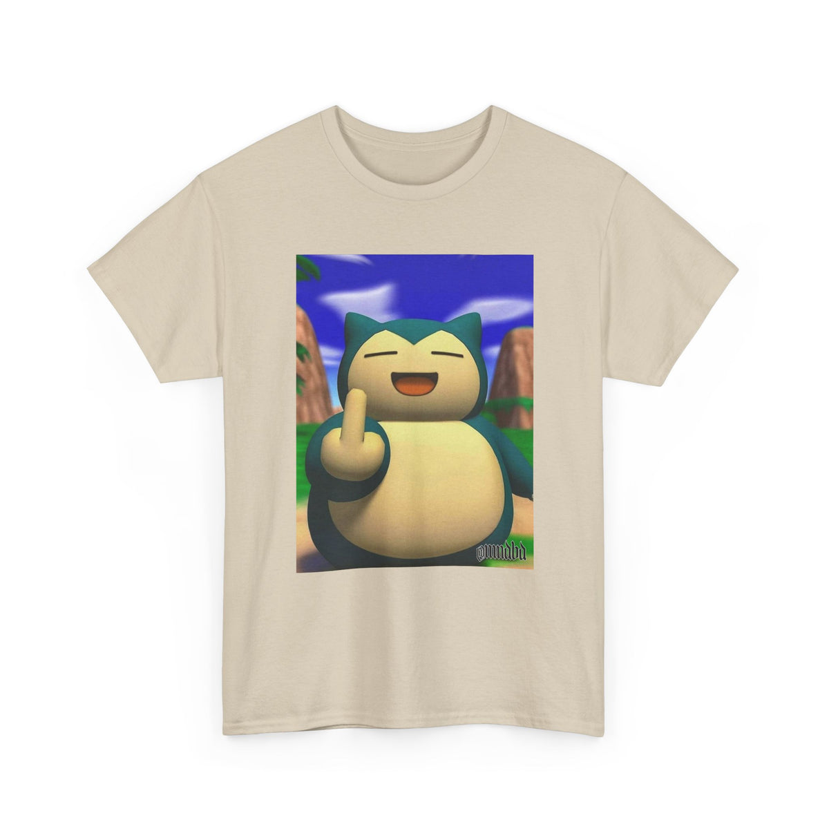 Snorlax Flipping The Bird Tee