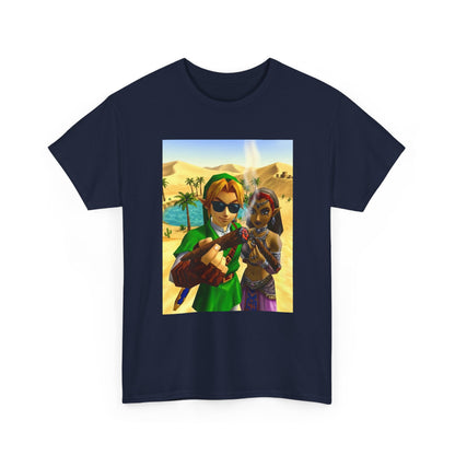 Link And Nabooru Smoking In Desert Tee