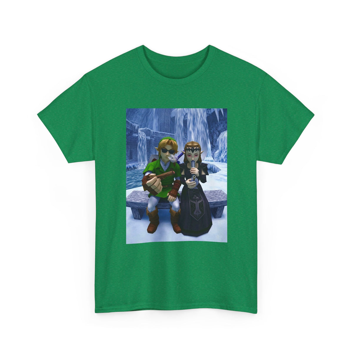 Link And Zelda Chilling In Ice Palace