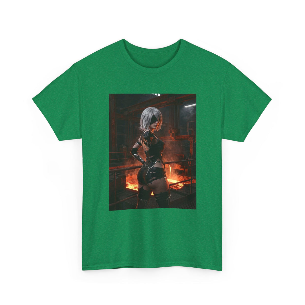 2B Pointing in Fiery Industrial Zone Tee
