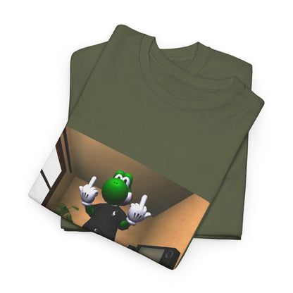 Yoshi Flipping Off In The Living Room Tee