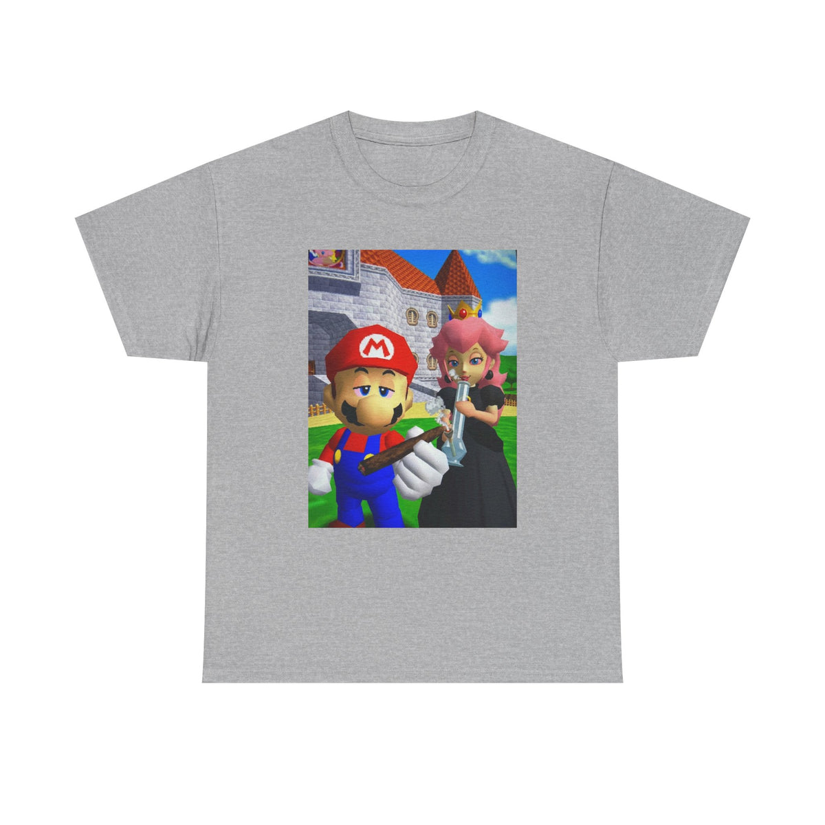 Mario And Peach Chilling At The Castle