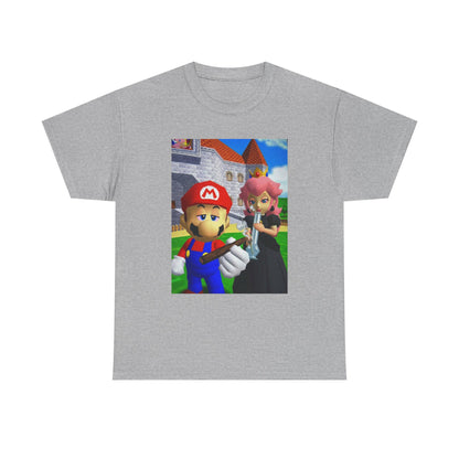 Mario And Peach Chilling At The Castle