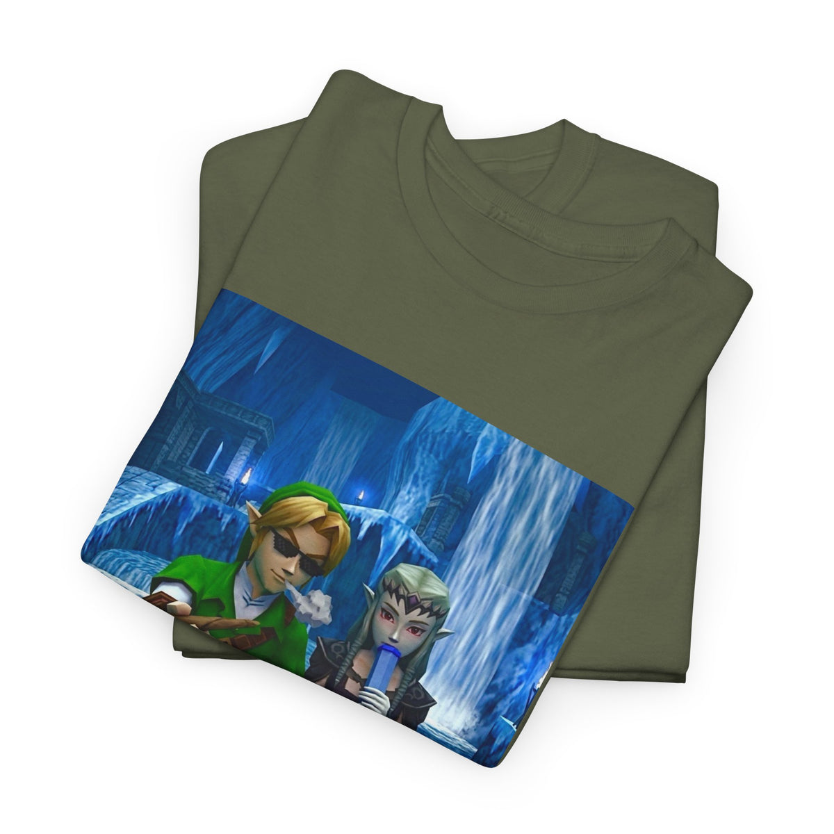 Stoner Link and Zelda Chillin' in Zora's Domain