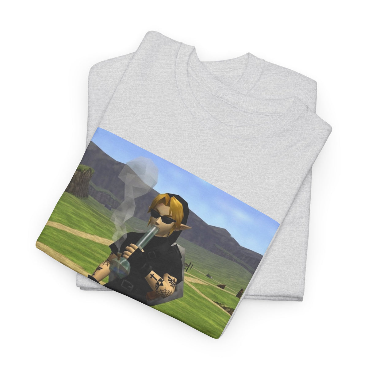 Edgy Dark Link Bong Hit Tee