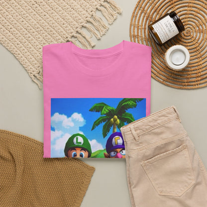 Luigi and Waluigi Flipping The Bird Tee