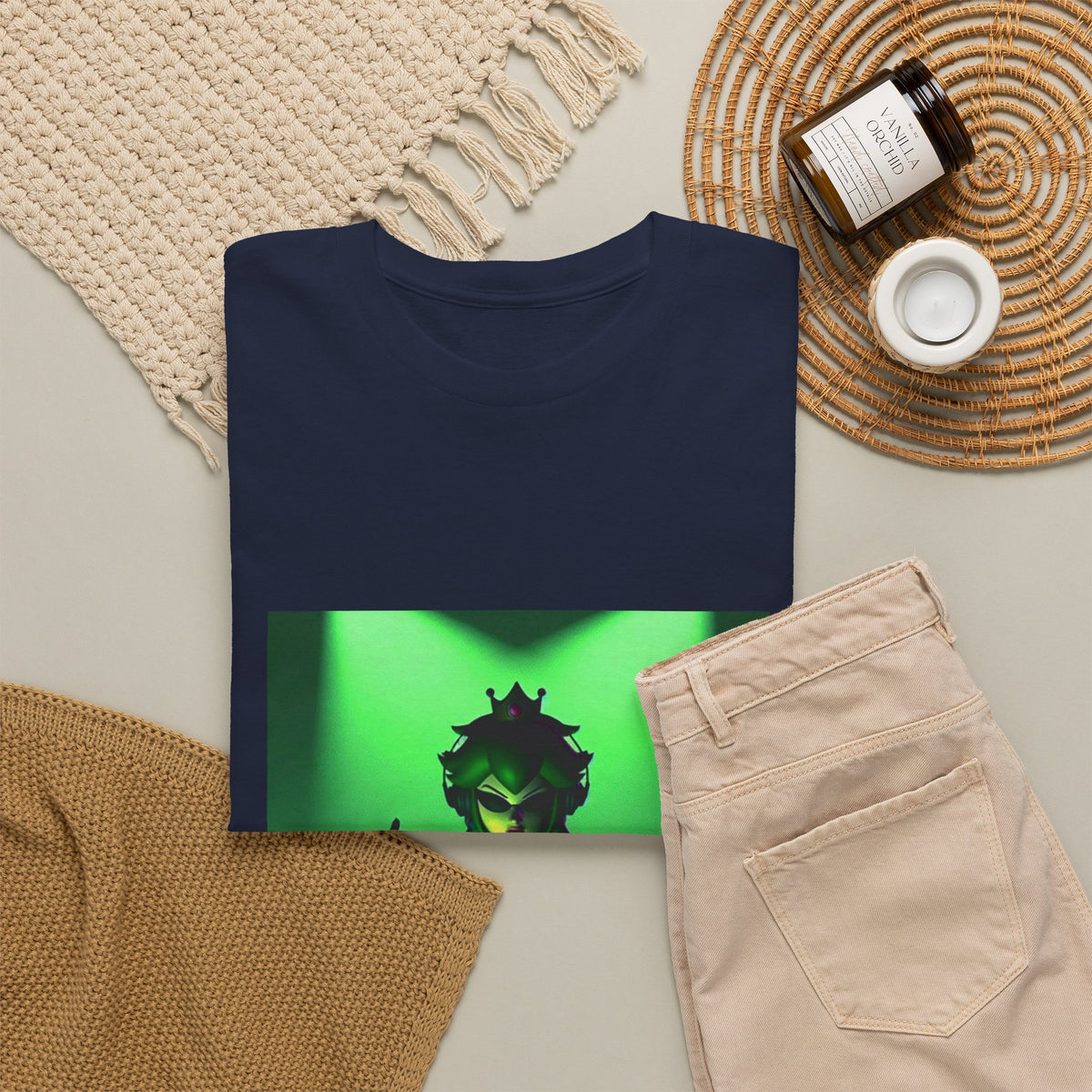 Edgy Green Princess DJ Flipping The Bird Tee