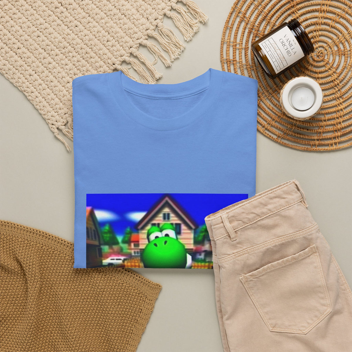 Yoshi Giving The Finger In Neighborhood Tee