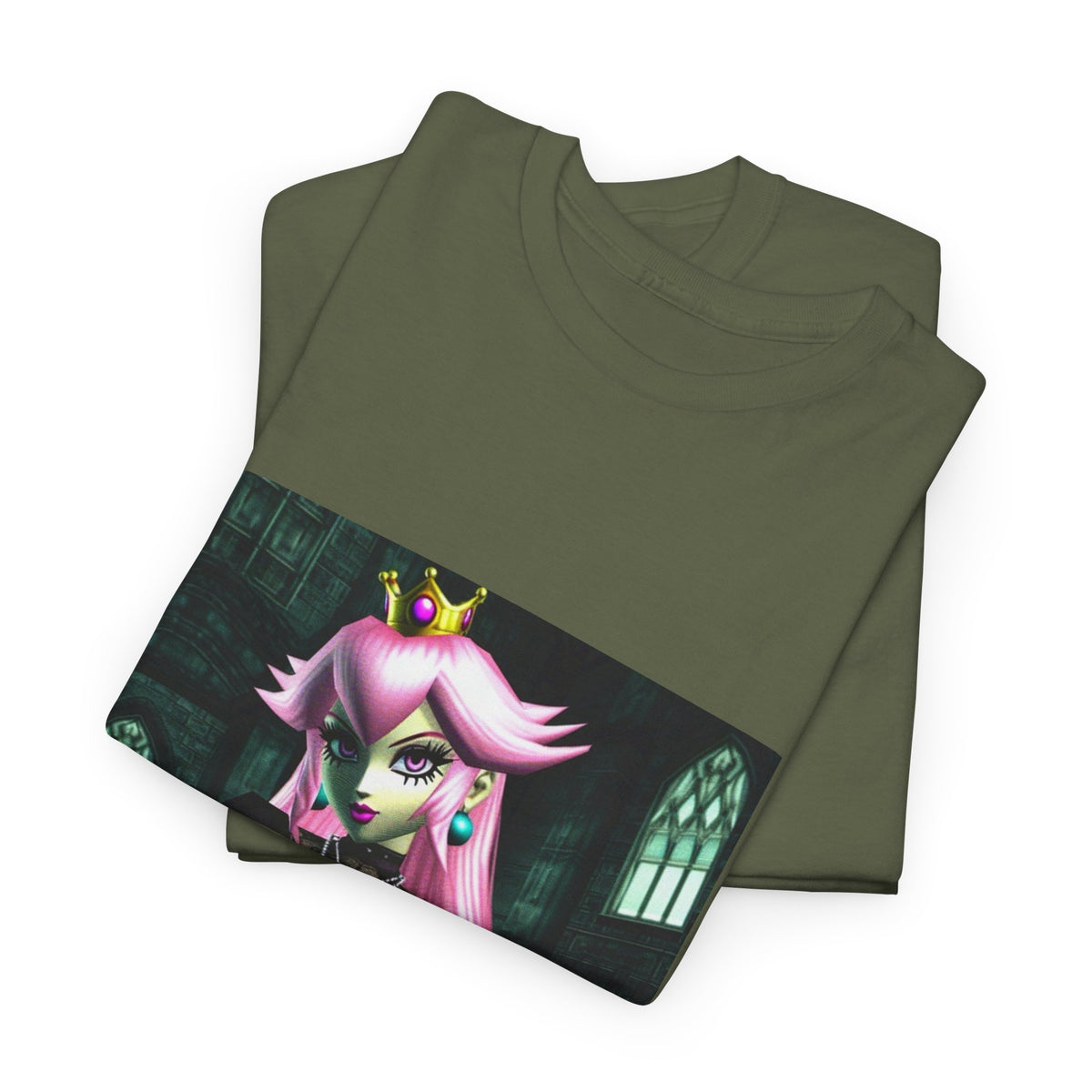Goth Peach In Haunted Castle Tee
