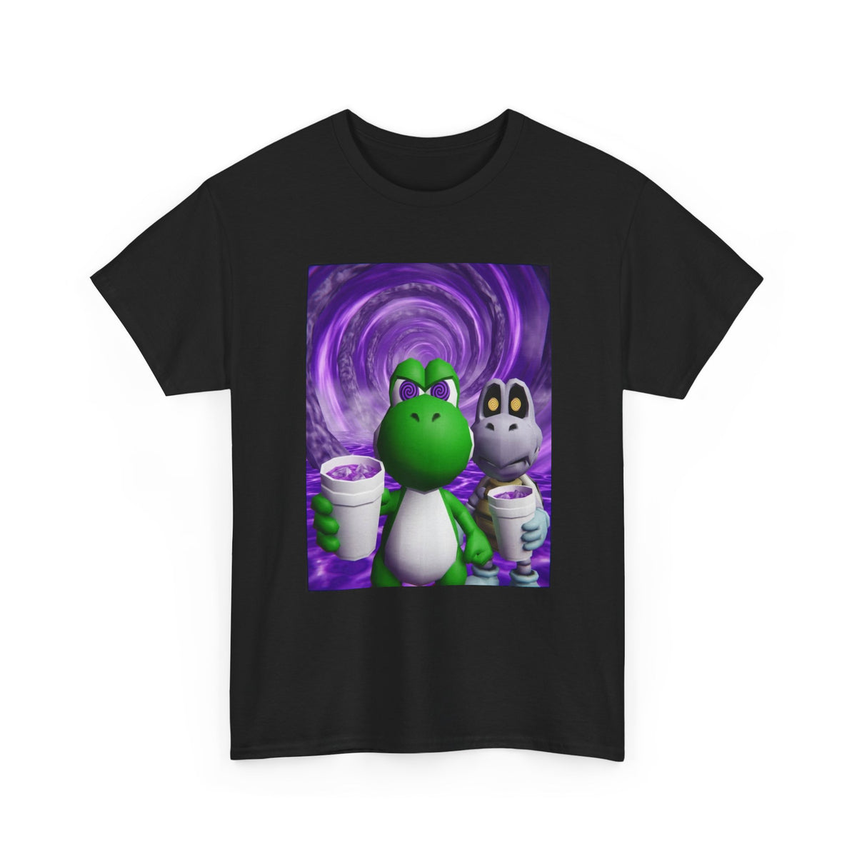Yoshi And Dry Bones Sippin' Purple
