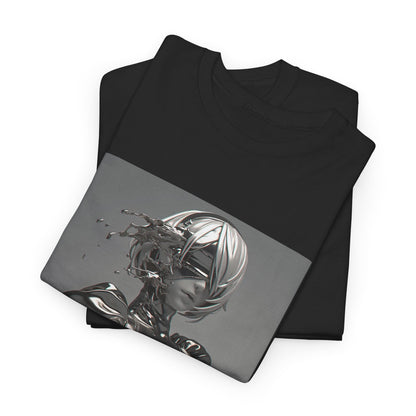 Liquid Chrome Abstract Tee