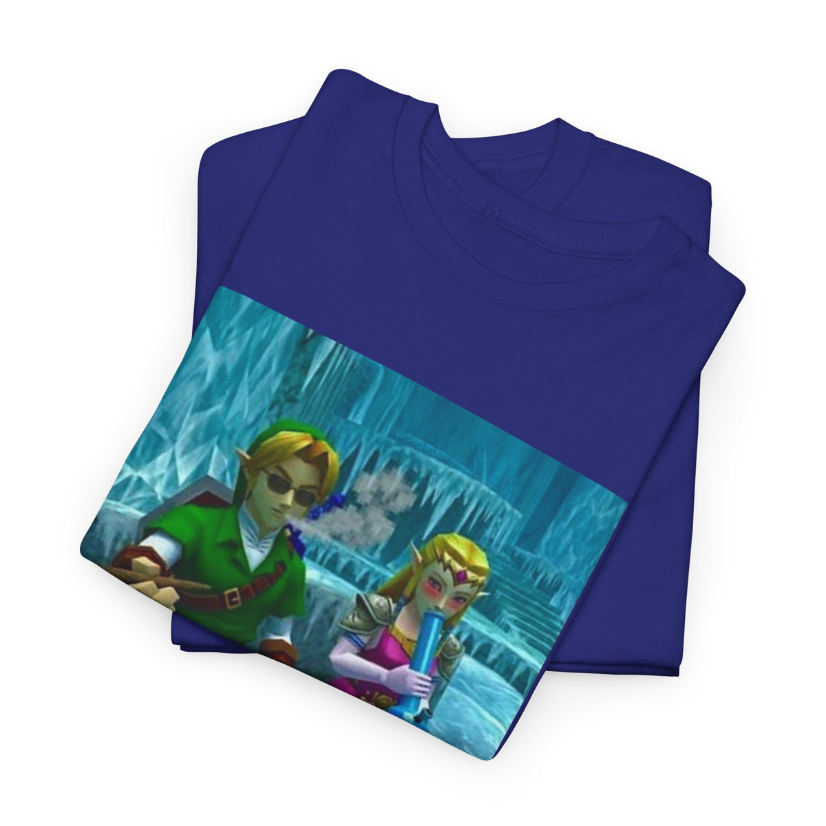 Link And Zelda Chilling In Ice Cavern