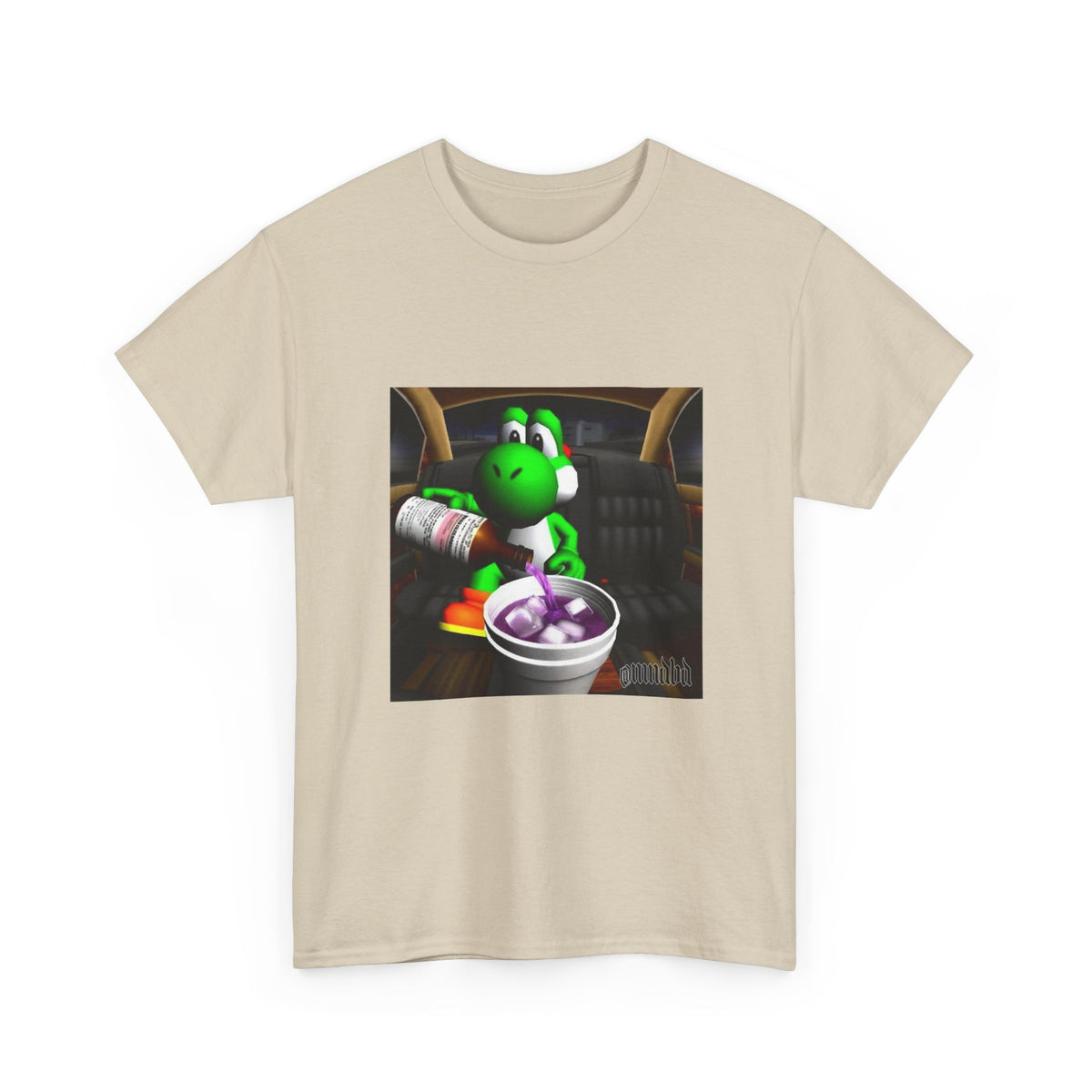 Yoshi Pouring Up Lean In A Car