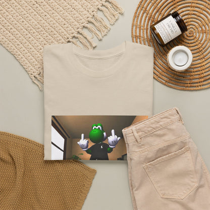 Yoshi Flipping Off In The Living Room Tee