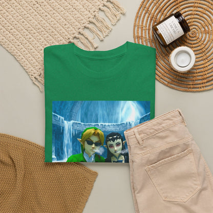 Link And Zora Chilling In Ice Cavern