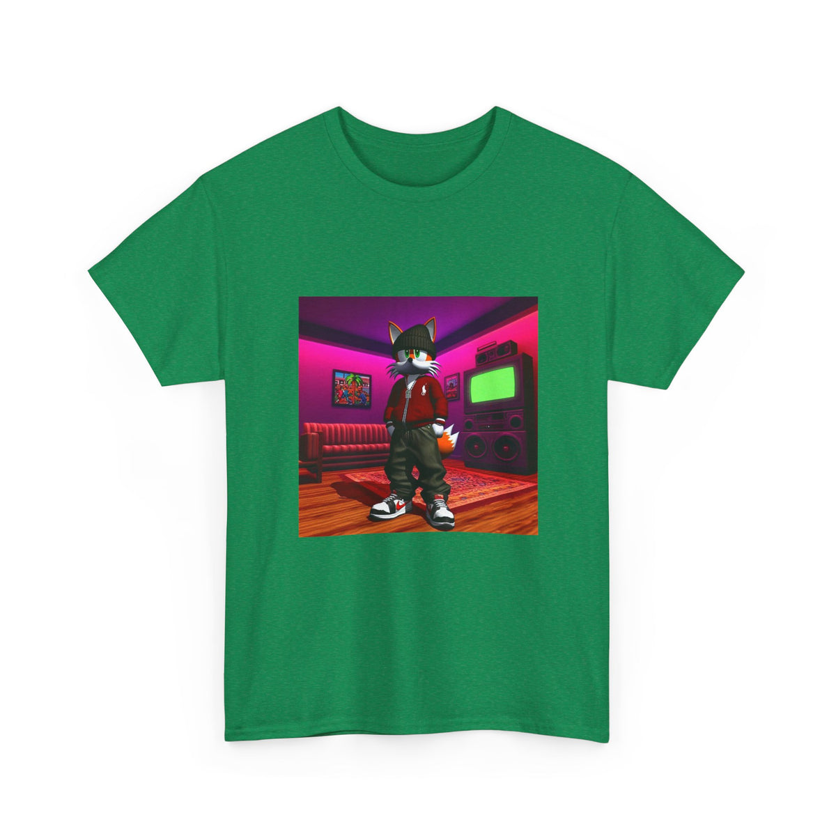 Swagged-Out Fox In Retro Chill Pad