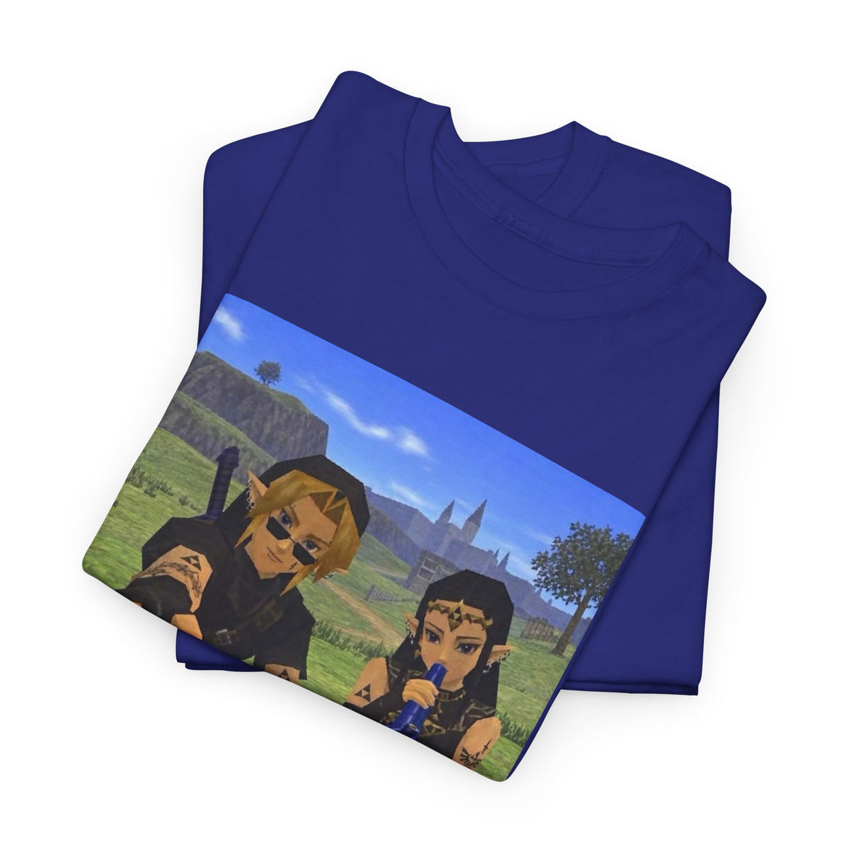 Dark Link And Dark Zelda Chilling Campfire Tee
