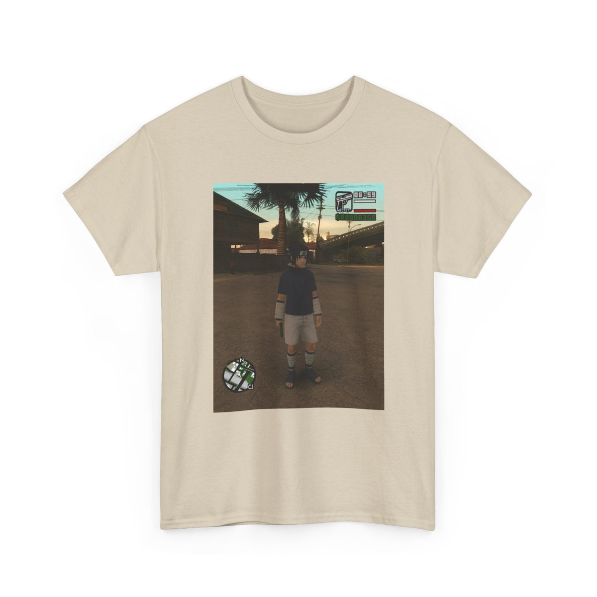 Sasuke Uchiha In San Andreas Streetwear Tee
