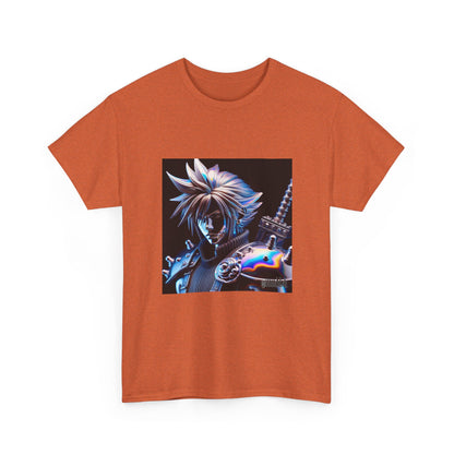 Chrome Warrior With Spiky Hair Tee