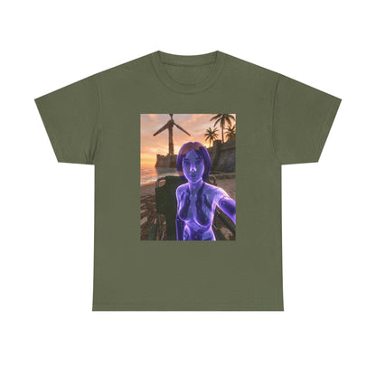 Cortana's Beach Sunset Selfie Tee