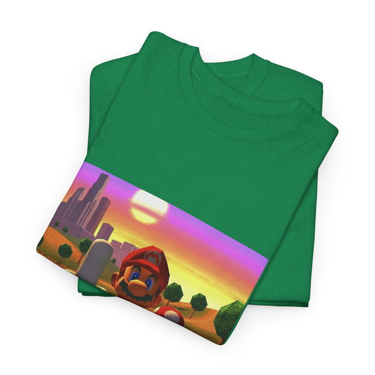 Mario And Mushroom Flipping Off Tee