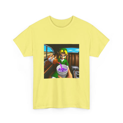 N64 Link Pouring Purple Lean Tee